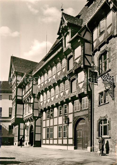 Braunschweig Gildehaus am Burgplatz Fachwerkhaus Historisches Gebaeude