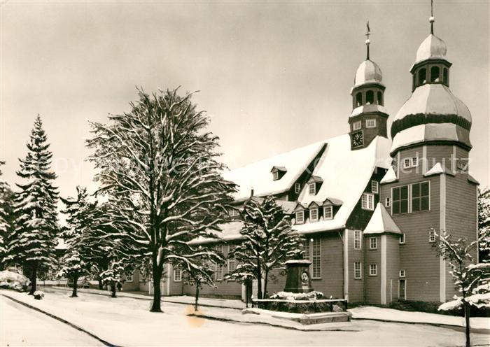 Clausthal-Zellerfeld Marktkirche zum heiligen Geist Groesste Holzkirche Mitteleu