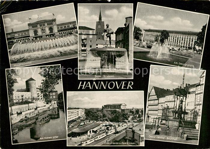 Hannover Hauptbahhof Duve Brunnen Georgsplatz Oskar Winter Brunnen Hohes Ufer Ca