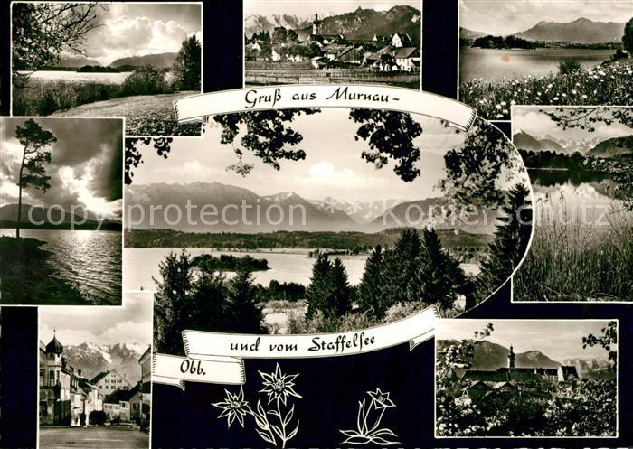 Murnau Staffelsee Teilansichten Landschaftspanorama Alpen