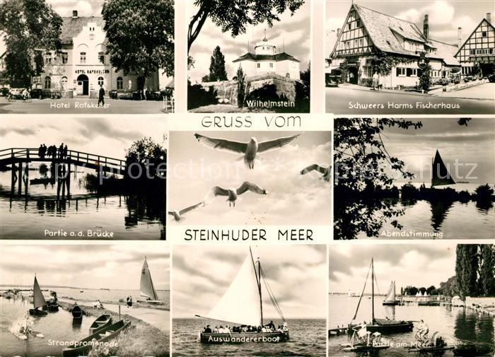 Steinhuder Meer Hotel Ratskeller Wilhelmstein Schweers Harms Fischerhaus Bruecke