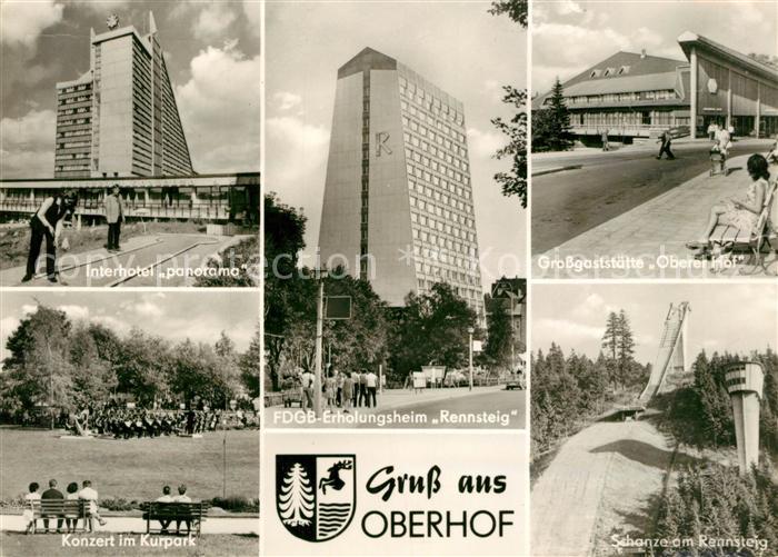 Oberhof Thueringen Interhotel Panorama FDGB Erholungsheim Rennsteig Grossgaststa