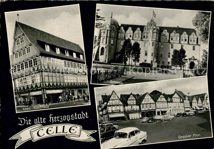 Celle Niedersachsen Kepa Kaufhaus Schloss Grosser Plan Fachwerkhaeuser Herzogsta