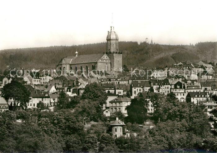 Annaberg-Buchholz Erzgebirge Stadtbild mit St Annenkirche
