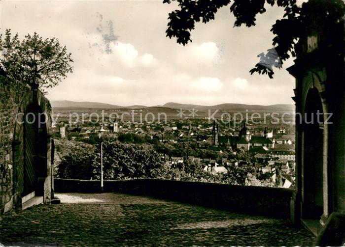 Fulda Stadt des Barocks Panorama Blick vom Frauenberg