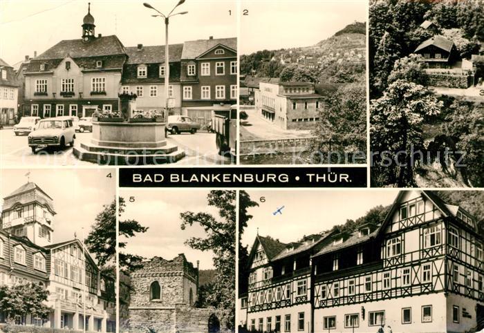 Bad Blankenburg Marktplatz Stadthalle Schweizerhaus Schwarzatal Ferienheim IG Wi