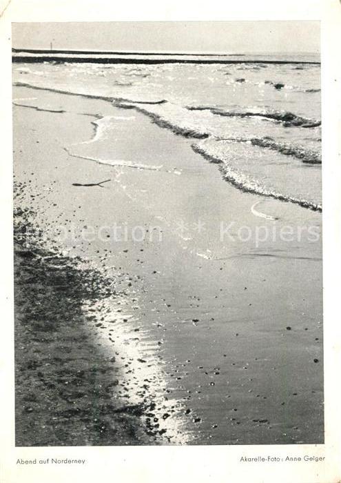 Norderney Nordseebad Abend am Strand Haus am Berg Kalender