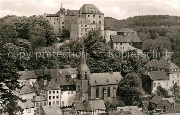 Blankenheim Ahr Altstadt mit Kirche und Schloss Perle der Eifel
