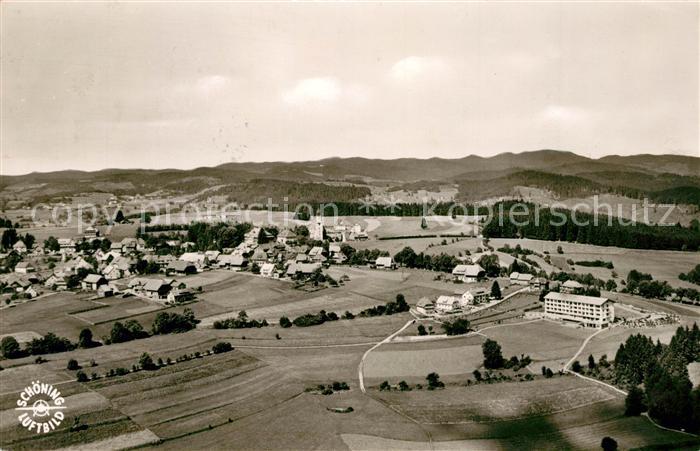 Hoechenschwand Schwarzwald BW Kurort Schwarzwald Fliegeraufnahme