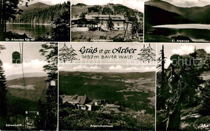 Grosser Arber Arberschutzhaus Arbersee Schwebelift Landschaftspanorama Bayerisch
