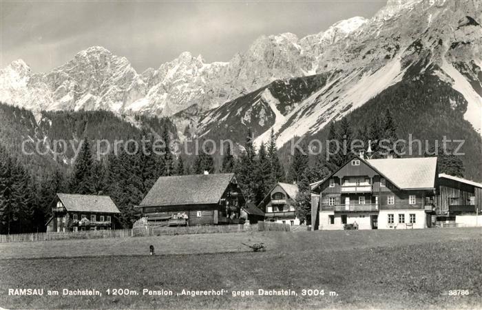 Ramsau Dachstein Steiermark Pension Angererhof gegen Dachsteingebirge