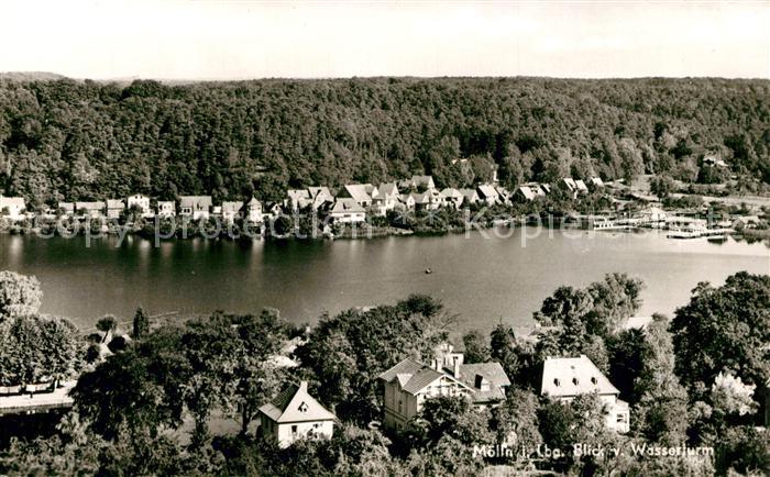 Moelln Lauenburg Panorama Blick vom Wasserturm Naturpark Lauenburgische Seen