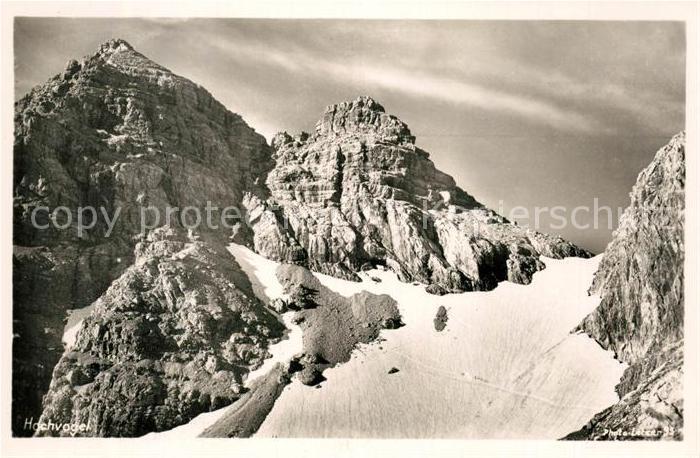 Hochvogel mit Kalten Winkel Gebirgspanorama