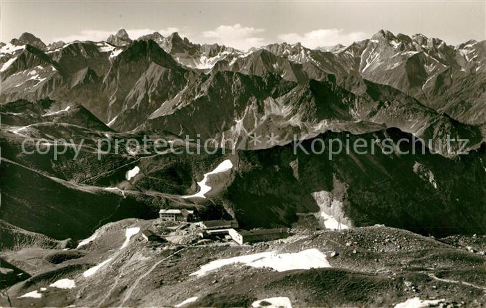 Nebelhorn Edmund Probst Haus Berghaus Alpenpanorama