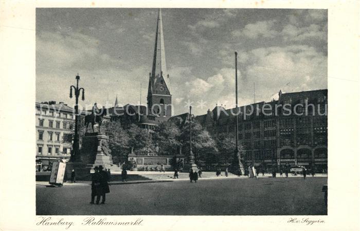 Hamburg Rathausmarkt Denkmal Serie 528 No 5