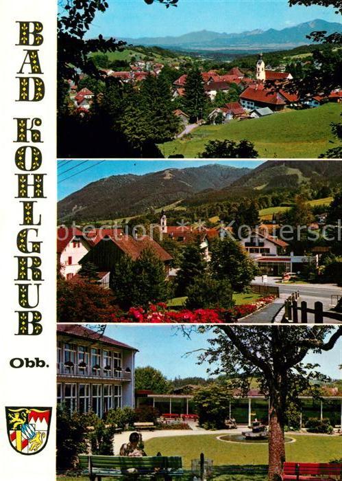 Bad Kohlgrub Panorama Ortsmotiv mit Kirche Kurhaus