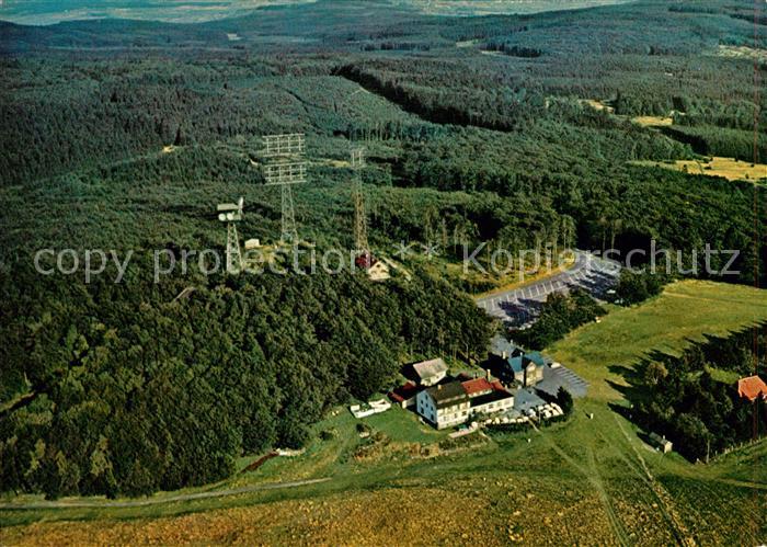 Hoherodskopf Berggasthof Vogelsberg Fliegeraufnahme