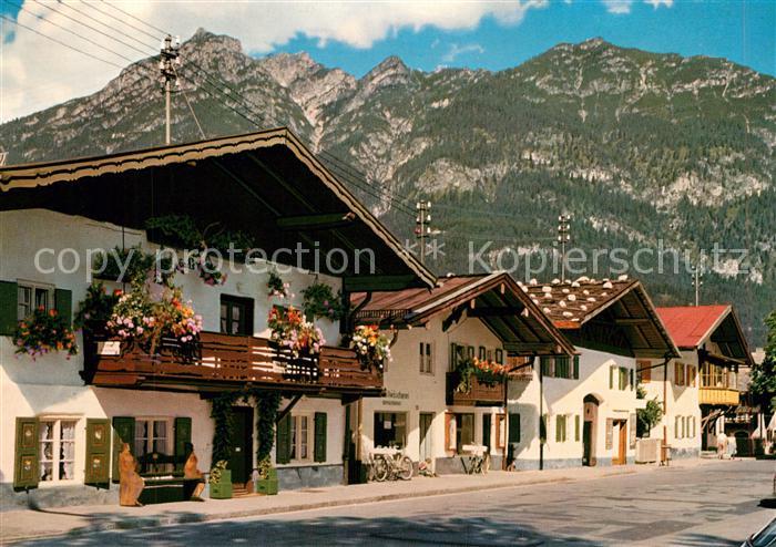 GARMISCH-PARTENKIRCHEN Bayern Klammstrasse mit Kramer Ammergauer Alpen