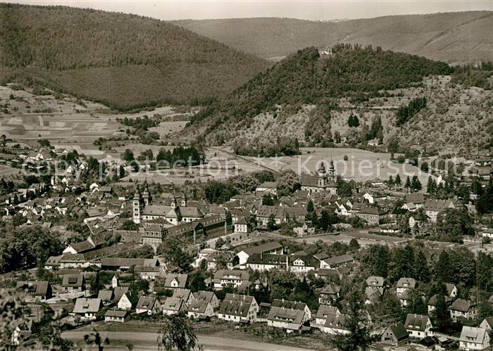 Amorbach Miltenberg Luftkurort Odenwald Fliegeraufnahme