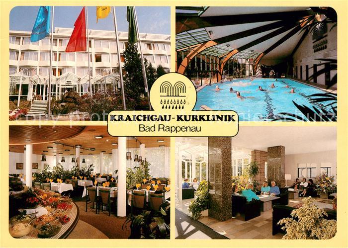 Bad Rappenau Kraichgau Kurklinik Hallenbad Restaurant Aufenthaltsraum