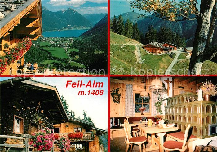 Pertisau Achensee Feil Alm Jausenstation Landschaftspanorama Alpen