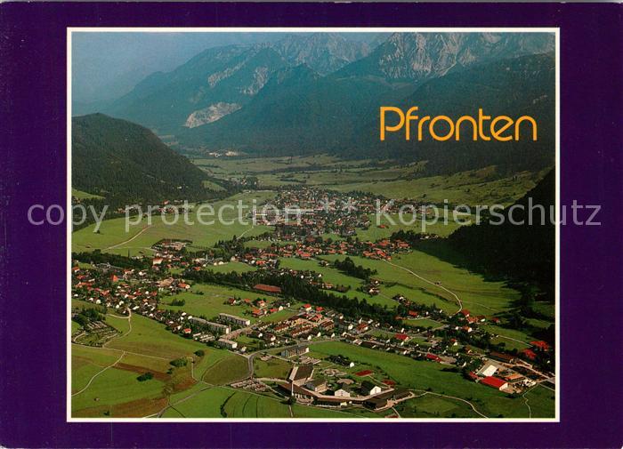 Pfronten Ostallgaeu Bayern Hoehenluftkurort mit Schlicke und Rossberg Fliegerauf