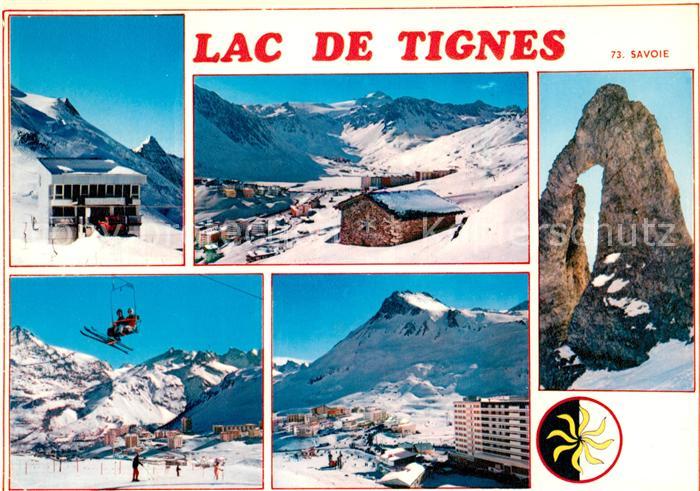 Tignes Station d hiver du lac de Tignes Wintersportplatz Alpen