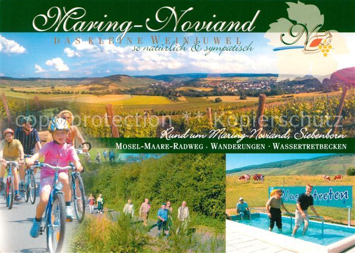Maring-Noviand Landschaftspanorama Weinberge Mosel Maare Radweg Wanderungen Wass