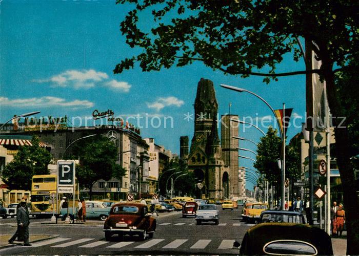 BERLIN  DE Kurfuerstendamm mit Gedaechtniskirche