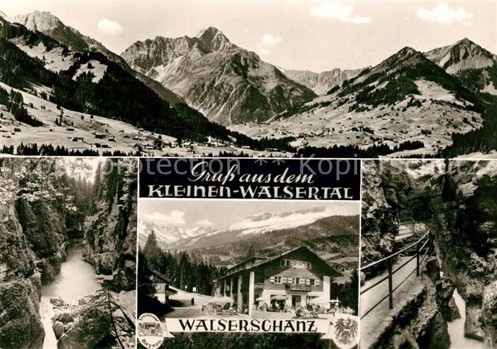 Walserschanz Kleinwalsertal Alpenpanorama Grenzgaststaette Schlucht