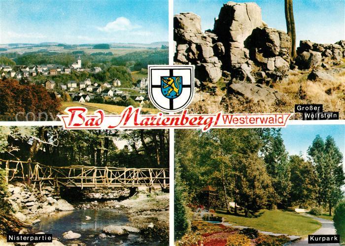 Bad Marienberg Panorama Grosser Wolfstein Nisterpartie Kurpark
