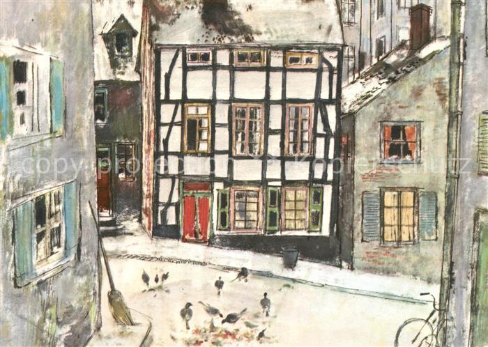 Essen Ruhr Strassenszenerie im Stadtteil Steele Serie Das Ruhrgebiet 12 Bildkart