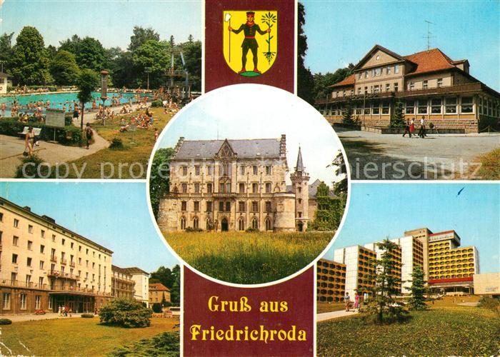 Friedrichroda Schwimmbad Schloss Reinhardsbrunn Parkhotel FDGB Erholungsheime