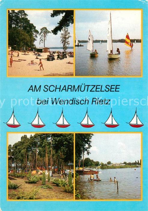 Wendisch Rietz Badestrand Camping Segeln Scharmuetzelsee
