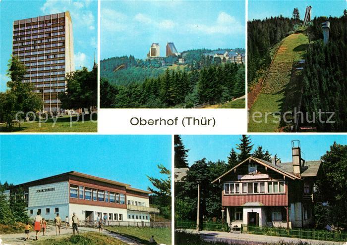 Oberhof Thueringen FDGB Erholungsheim Interhotel Panorama Schanze Rennsteig HO G