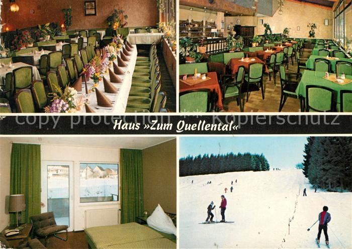 Valbert Hotel Restaurant Cafe Haus Zum Quellental Wintersport