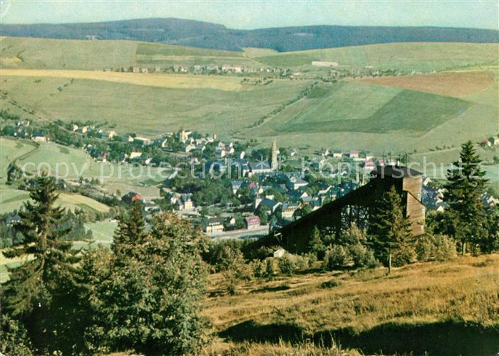 Oberwiesenthal Erzgebirge Landschaftspanorama Skisprungschanze