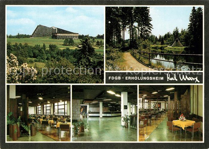 Schoeneck Vogtland FDGB Erholungsheim Restaurant Halle