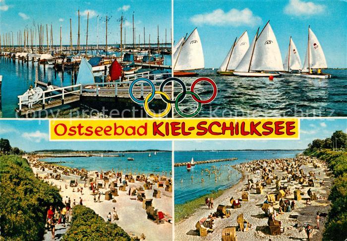 Schilksee Seglerhafen Segelregatta Strand