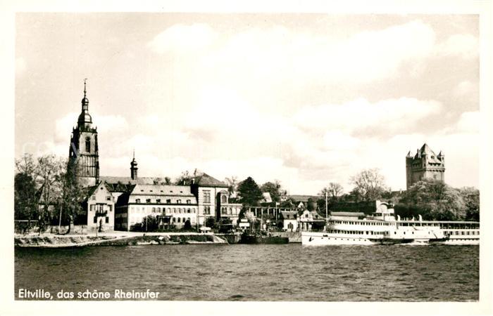 Eltville Rhein Rheinufer Dampfer