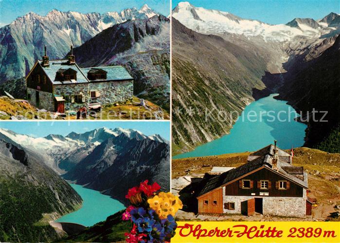 Olpererhuette Hochferner-Gruppe Schlegeis-Stausee Gr. Moesele