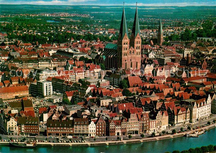 Luebeck Fliegeraufnahme