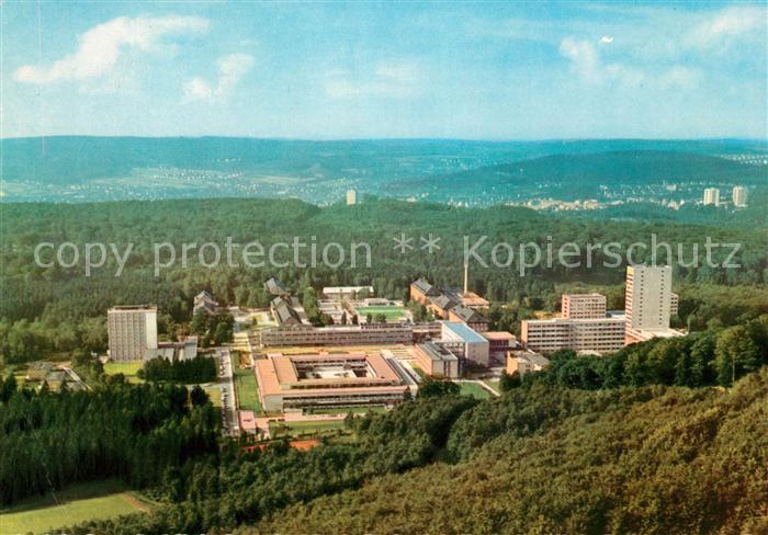 SAARBRueCKEN Saarland Panorama mit Blick zur Universitaet