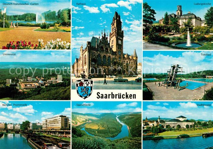 SAARBRueCKEN Saarland Rathaus Theater Ludwigskirche