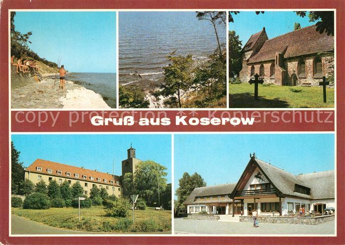 Koserow Ostseebad Usedom Streckelbergmauer Evangelische Kirche Krankenhaus