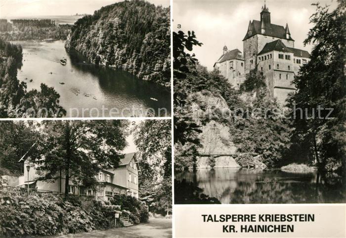Kriebstein Landschaftspanorama Talsperre Waldhaus Lauenhain Burg Kriebstein