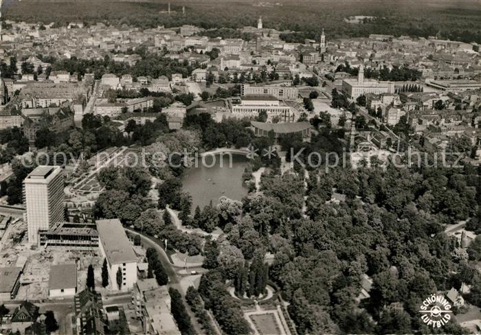Karlsruhe Baden Teilansicht Fliegeraufnahme