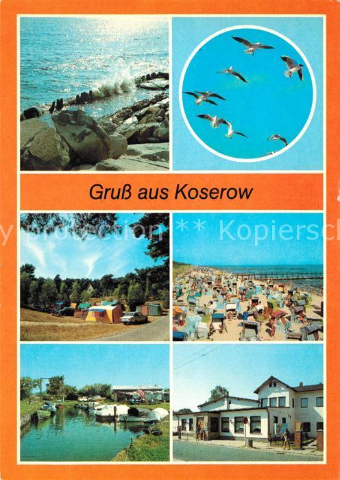 Koserow Ostseebad Usedom Moewen Campingplatz Strand Bootshafen Erholugnsheim Zen