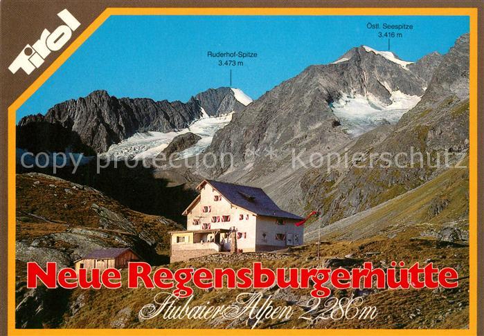 Regensburgerhuette oesterreich Stubaier Alpen