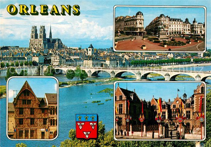 Orleans Loiret Pont George V cathedrale Sainte-Croix